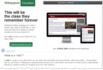 © Preview snapshot of the wikispaces web